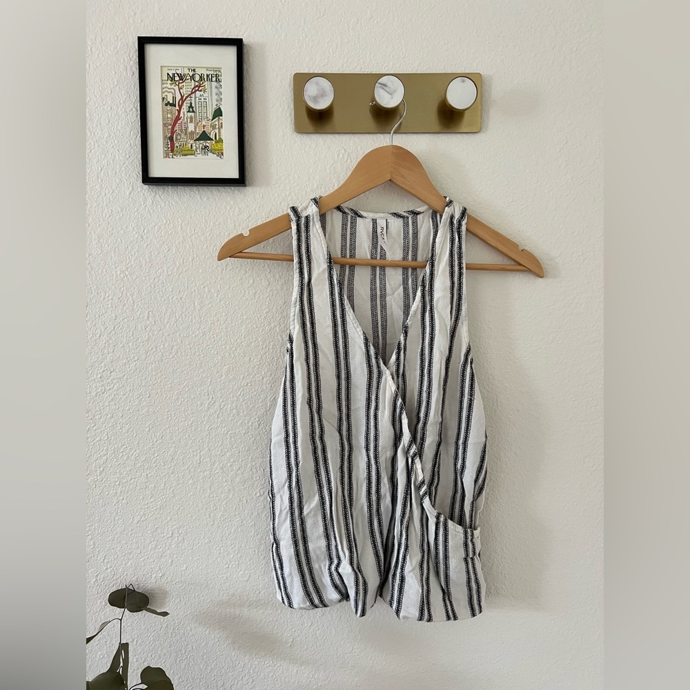 RVCA Striped Tank - size: small